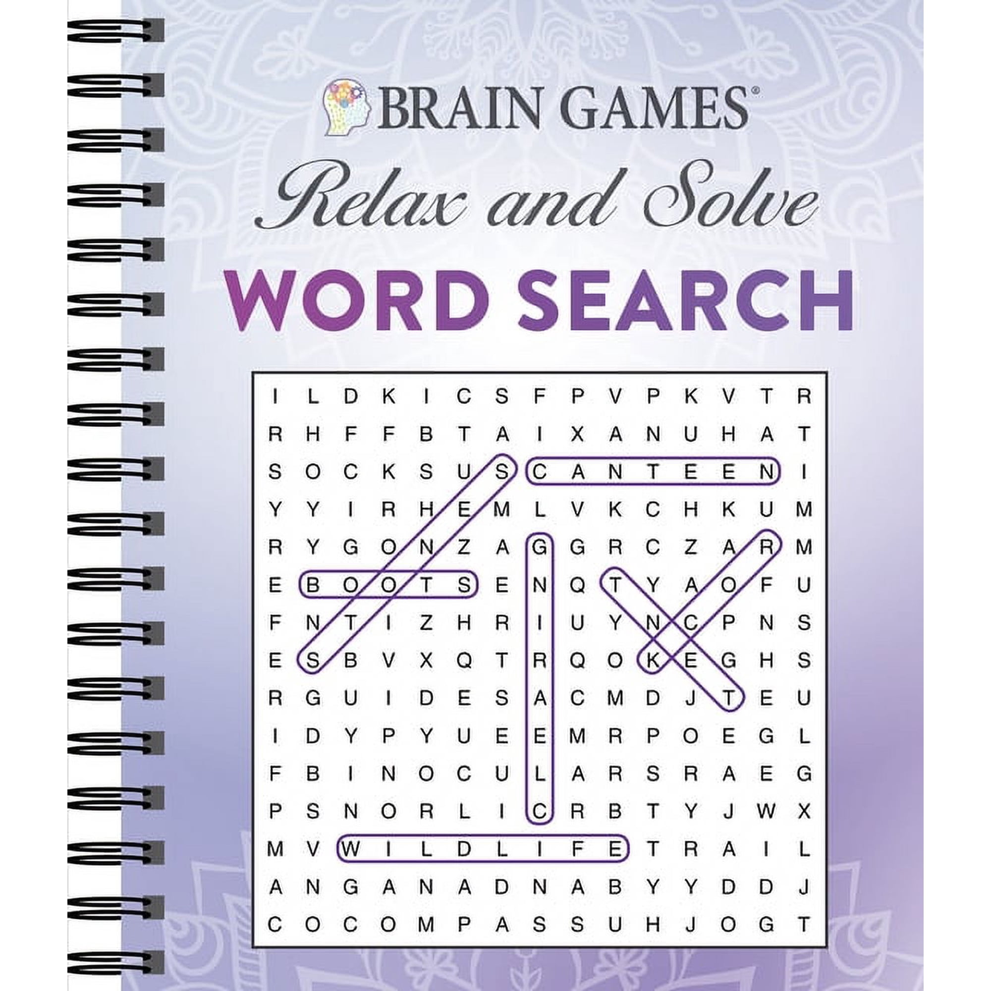 Brain Games - Relax and Solve: Word Search (Purple)