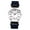 L, variant on Round Elastic Watch for Men and Women: Analog Quartz Wristwatch Large Arabic Numeral Dial Braided Rope Strap Calendar for Leisure Business Gift