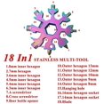 thumbnail image 2 of 3 Pack-18 en 1 Flocon de Neige Multi-Outils-Flocons de Neige en Acier Inoxydable Multi-Outils (Standard, Inox), 2 of 5