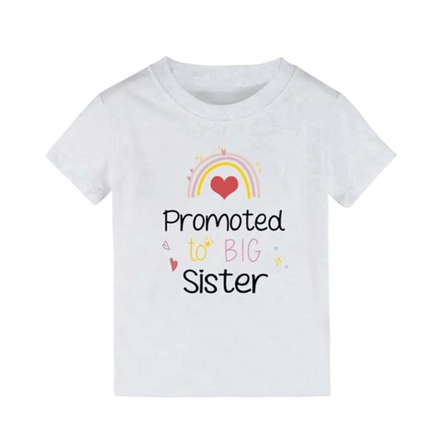 Quotay T-Shirts Graphiques Garçons et Filles Été Manches Courtes Col Rond Jolis Hauts d'Été pour 3-13 Ans Blanc,120