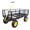 Black + Metal#91, variant on Garden Cart Wagon for Firewood Transport, 880 lbs Capacity Dump Truck with Pneumatic Tires, Black Metal Utility Wagon for Lawn and Garden