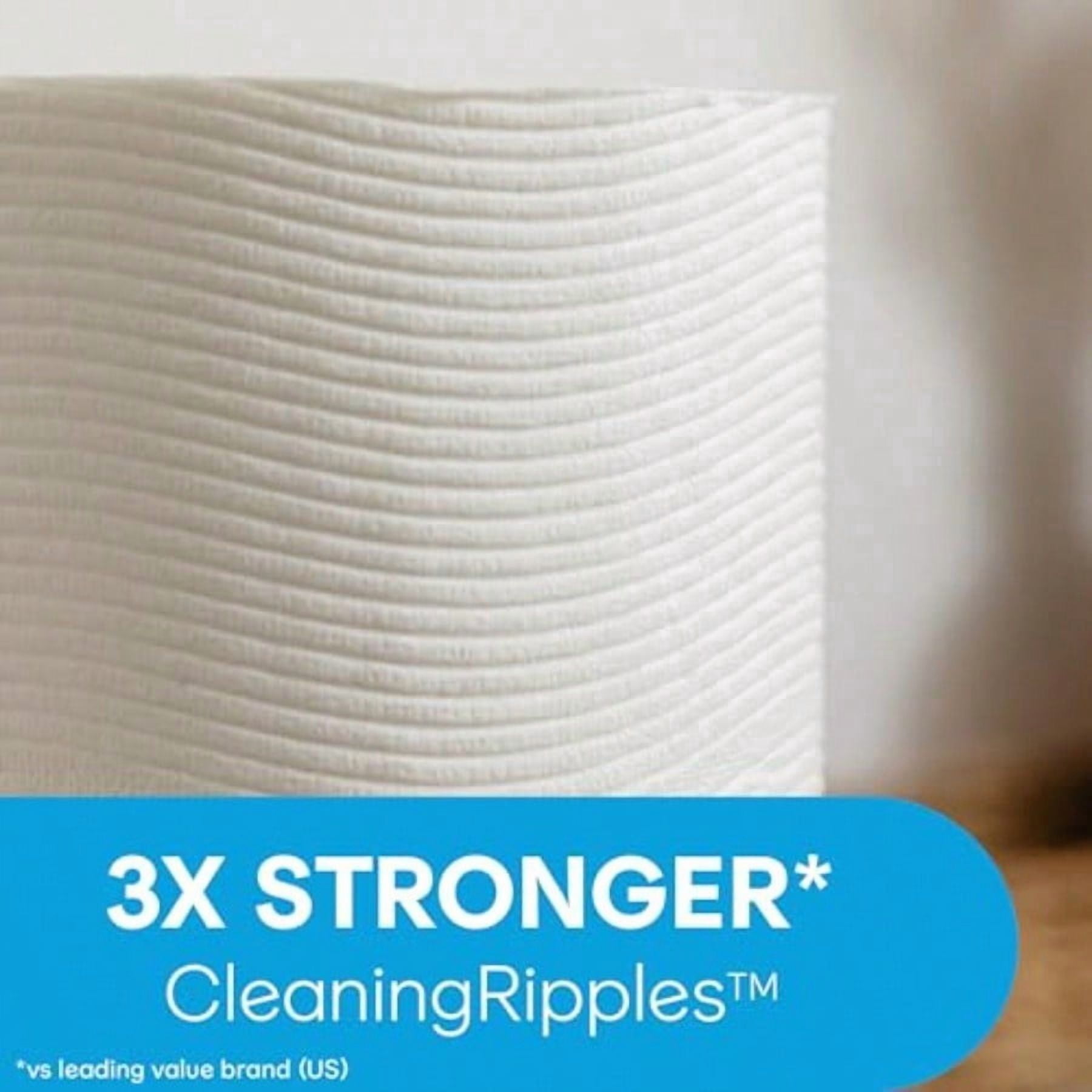 Ultra Clean Toilet Paper with Active Texture, Strong Bath Tissue, 12 Family Mega Rolls = 66 Regular Rolls,packaging may vary