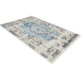 thumbnail image 3 of Rugsotic Carpets Machine Woven Crossweave Area Rugs - 2'X3'10'', Rectangle,Ivory Blue,Classic Oriental Traditional , Low Pile Machine Made Area Rugs For Living Room, Bed Room (M00063), 3 of 6