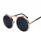 thumbnail image 1 of Gafas de sol estilo steampunk de metal vintage con tapa abatible, gafas de sol con tapa abatible para hombres y mujeres, gafas Prince con montura redonda de moda, 1 of 6