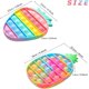 thumbnail image 2 of Pop It Ananas Erdbeere Among Us, Pop Its Fidget Popper Push Pop Bubbles Fidget Sensory, Tie Dye Pineapple Bubble Popper Stress Reliever Silicone Relax S, Rainbow Strawberry 2 Pack Adepaton WMCH-328, 2 of 7