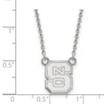 thumbnail image 3 of Sterling S. Rh-p LogoArt North Carolina State U Small Pendant With Necklace; 18 inch; for Adults and Teens; for Women and Men, 3 of 3