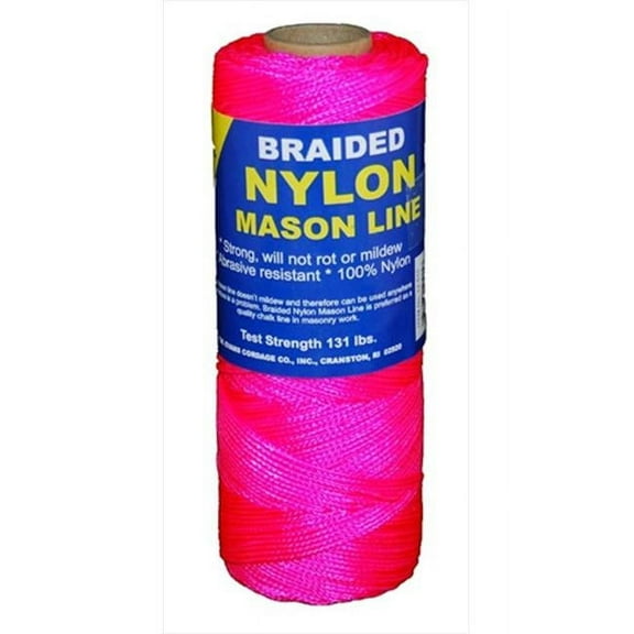 Number 1 Braided Nylon Mason with 250 ft. in Pink - No. 18 thickness
