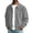 Gray, variant on Men Lapel Collar Corduroy Button Jacket Long Sleeve Vintage Cargo Outer Coat with Pocket