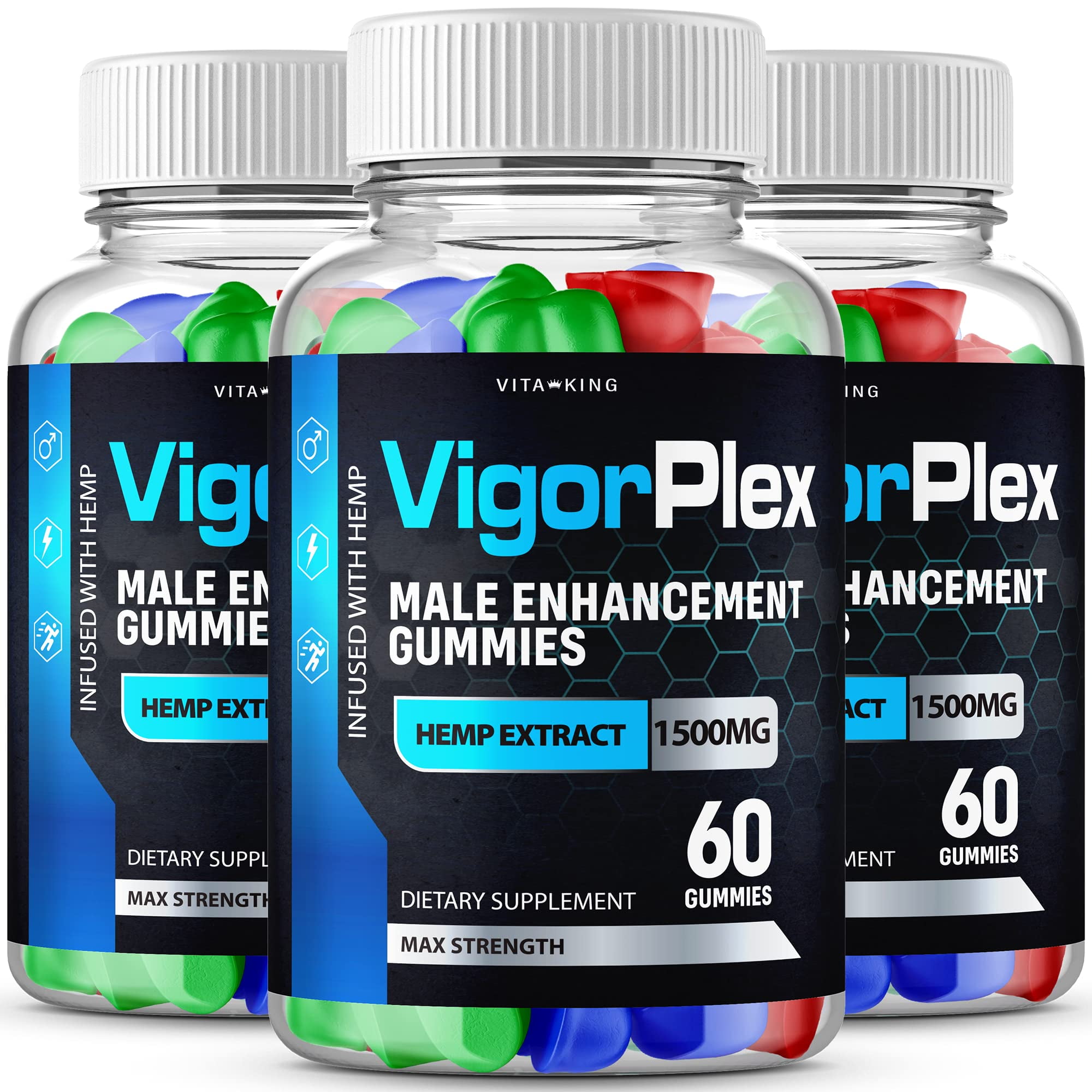 (3 Pack) Vigorplex Gummies Vigor Plex Gummies Advanced Support Reviews