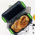 thumbnail image 2 of Lubelski Rectangle Non-stick Bread Loaf Toast Silicone Baking Pan Tray Mold DIY Bakeware, 2 of 9