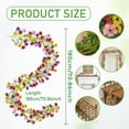 thumbnail image 4 of Spring Summer Rattan Home Outdoor Wedding Artificial Full Of Green Wreath Decoration Simulation Flower Vines Wall Hanging Ornament, 4 of 9