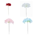 thumbnail image 4 of Moyic 10 piezas cabezas de flores artificiales oficina comedor Bar cumpleaños graduación fiesta boda centros de decoración ramos Flores artificiales Blanco Moyic HA066906-02, 4 of 6