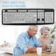 thumbnail image 1 of 104 teclas USB con cable Letra grande Teclas blancas Teclado con letras negras para personas mayores, 1 of 6