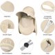 thumbnail image 3 of Sombreros de visera para mujer, sombrero de verano de ala ancha, sombreros de golf para mujer UV 50, gorra de sol plegable y plegable... Ormromra LRWJ320-4, 3 of 6