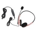 thumbnail image 4 of Computer Phone Headset, Call Center Headset Hearing Protection Plug And Play  For Business For Online Course Space Gray,Rose Gold, 4 of 8