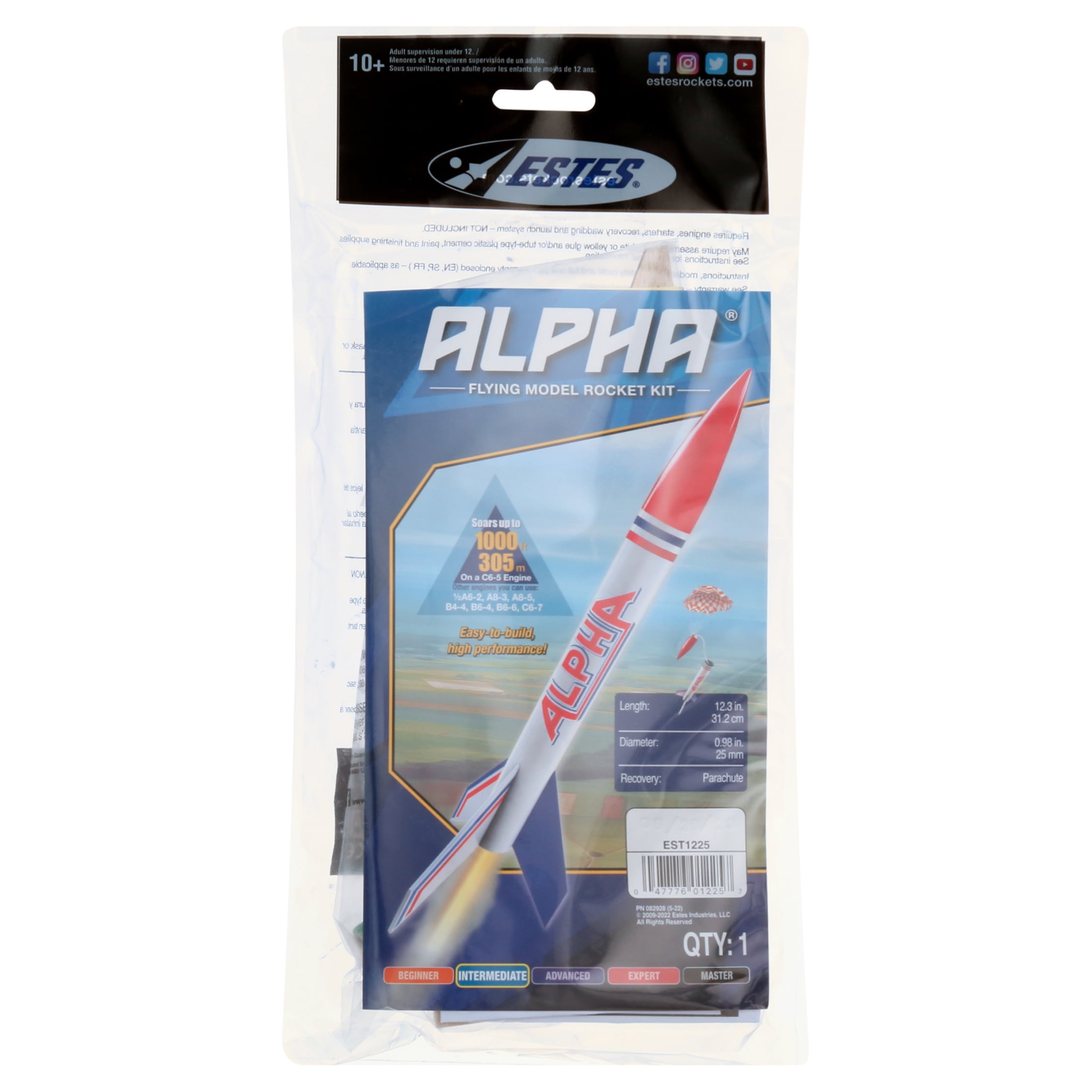 Estes Alpha Flying Model Rocket Kit