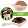 thumbnail image 5 of WEAVILUX Beige Plastic Wall-Mounted Flowerpot for Plants Durable and Space-Saving 1Set, 5 of 6
