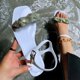 thumbnail image 5 of Sandalias de verano para mujer, sandalias planas sin cordones, zapatos romanos de cristal, sandalias informales con punta abierta Wmkox8yii  nm8087, 5 of 9