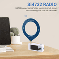 thumbnail image 3 of Radio SMA Interface 0.5-108mhz Full Band AM FM LSB USB Radio White, 3 of 7
