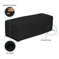 thumbnail image 2 of Covers&All Rectangular Fire Pit Cover, Rectangle shape, 12 Oz Waterproof UV & Weather Resistant, Patio Lawn Garden Backyard Outside, with Air Vents & Drawstrings (48"L x 25"W x 18"H Inches, Black), 2 of 7