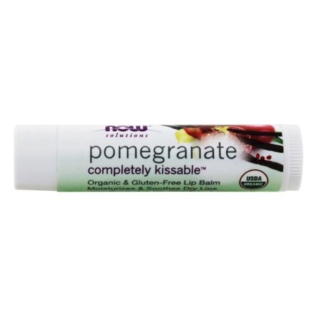 NOW Foods - Solutions Completely Kissable All Natural Lip Balm Pomegranate - 0.15