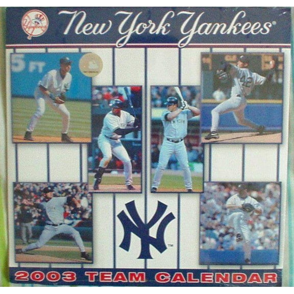 2003 New York Yankees calendar NEW (Roger Clemens Derek Jeter Mariano Rivera Bernie Williams)