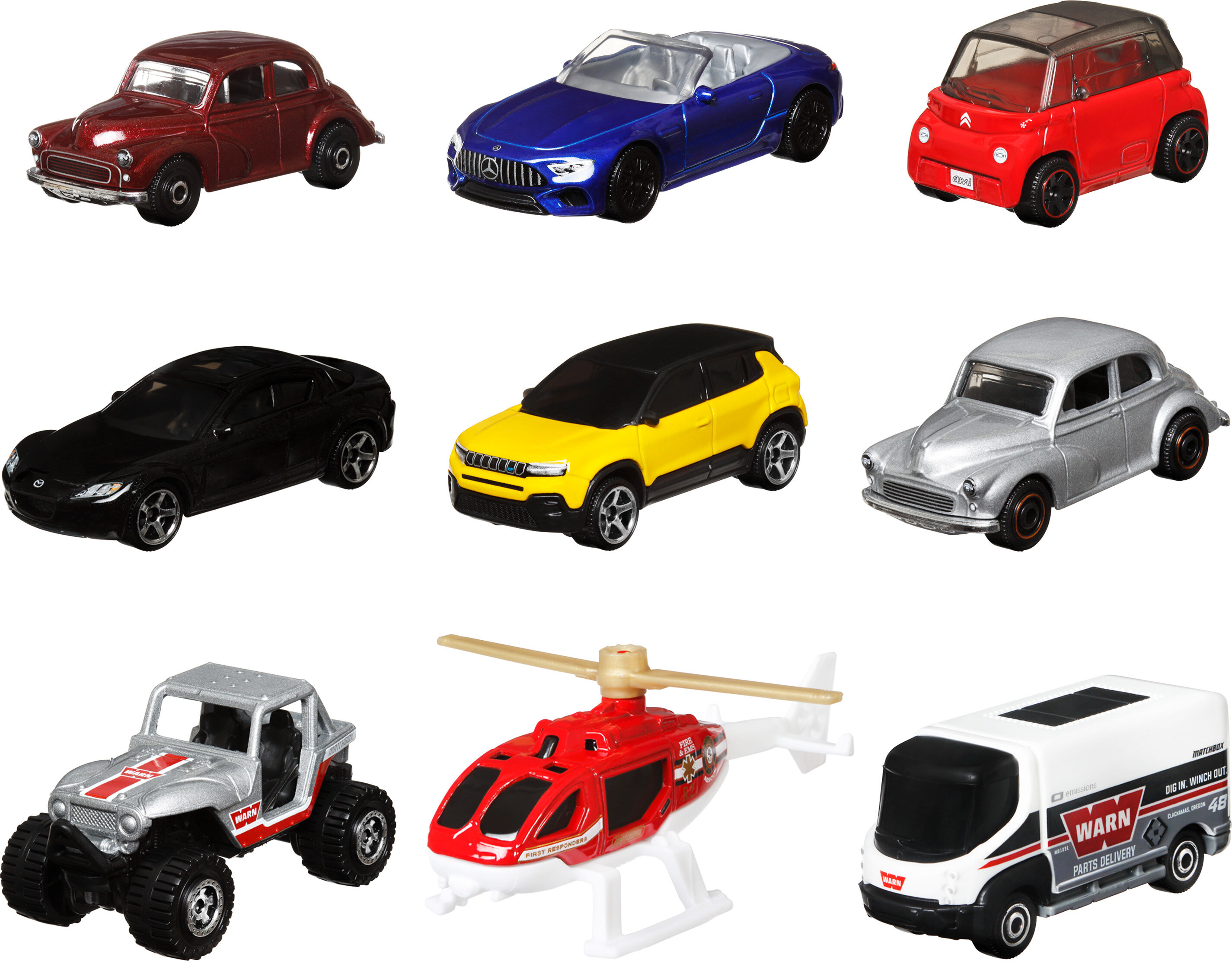 Matchbox Gift Set of 9 Themed Cars or Trucks in 1:64 Scale (Styles May Vary) - image 5 of 6