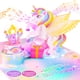 thumbnail image 1 of Tarjeta de cumpleaños FITMITE Unicornio 3D emergente con luz y música, 1 of 7