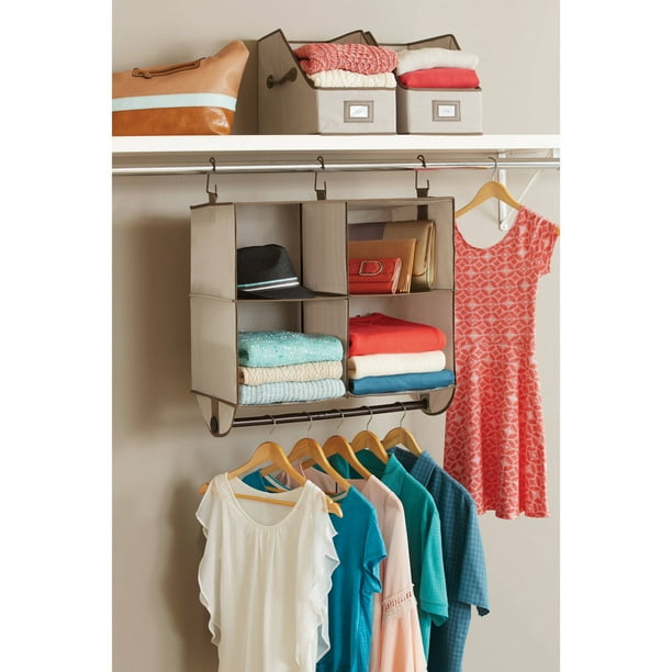 Better Homes & Gardens 4 Shelf Hanging Organizer Brown