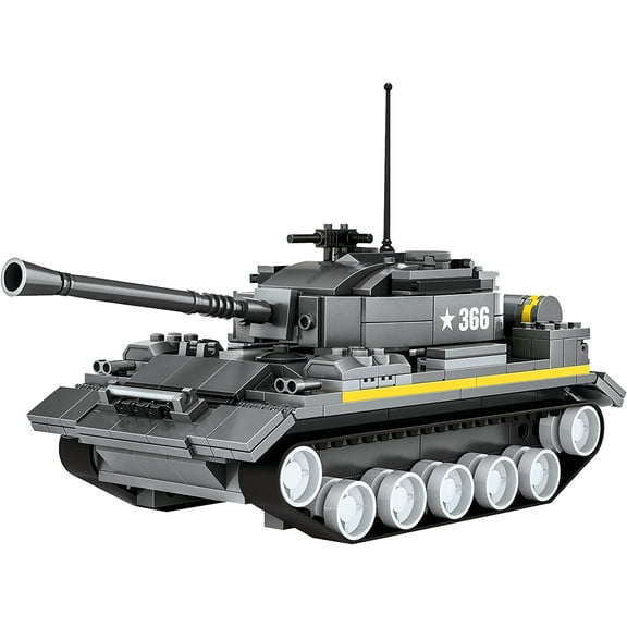Wange Bricks: Heavy Tank Military Equipment Armored Transporter Brick Toy
