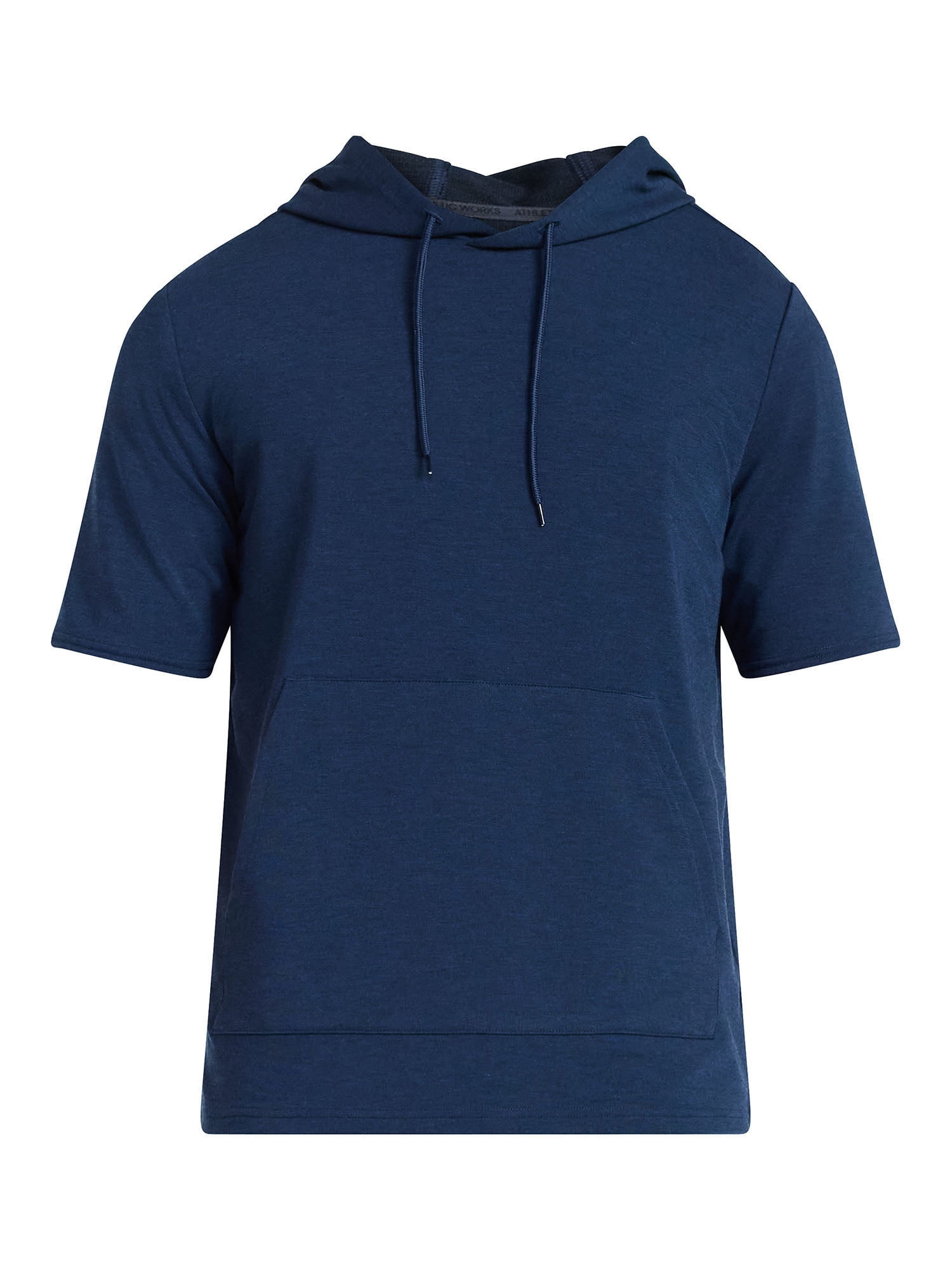 Athletic Works Men's and Big Men's Performance Coach Style Short Sleeve Hoodie Sweatshirt, Sizes XS-5XL