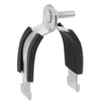 thumbnail image 1 of Unique Bargains Rubber Cushion Strut Clamp Rigid Steel Pipe Clamp Fit for 2-1/2' Tube and Pipe, 1 of 5