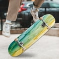 thumbnail image 4 of Skateboards for Beginners Abstract colorful Mixing acrylic paints Modern art Marble texture 31"x8" Maple Double Kick Concave Boards Complete Skateboards Outdoor for Adults family friends Gifts, 4 of 5