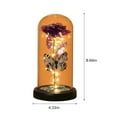 thumbnail image 2 of TERGAYEE Rose Flower Gifts for Women,Rose in Acrylic Dome with Led Lights,Preserved Rose Flowers Birthday Gifts for Her,Mom,Wife,Valentines,Anniversary,Mothers Day,Thanksgiving & Christmas, 2 of 9