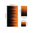 thumbnail image 4 of Burnt Orange Black Ombre Towel Set of 3, Soft Microfiber Bath Towels, Hand Towel, Washcloths, Modern Abstract Striped Gradient Quick-Dry Absorbent Towels for Bathroom Kitchen Hotel Beach Gym Spa, 4 of 7