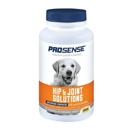 Pro-Sense Hip and Joint Solutions Advanced Strength Glucosamine for Dogs, 60 Tablets