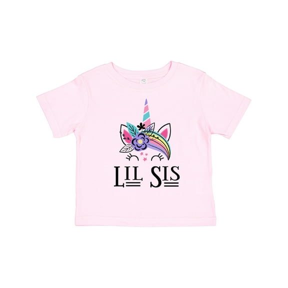 Inktastic Little Sister Unicorn Lil Sis Girls Toddler T-Shirt