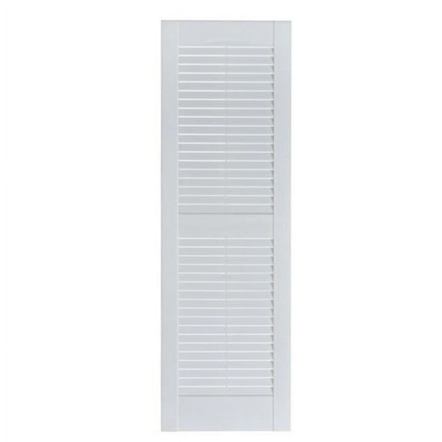 Perfect Shutters IL501563049 Premier Louver Exterior Decorative Shutter, Paintable - 15 x 63 in.