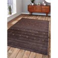 thumbnail image 1 of 8 x 11 ft. Contemporary Hand Knotted Loom Wool Area Rug, Brown, 1 of 1