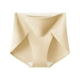 thumbnail image 2 of Viluyesy Women's Plus Size Briefs, Cotton Seamless High Waist Breathable Shaping Panties Khaki XL, 2 of 4