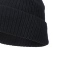 thumbnail image 3 of Knit Beanie Warm Thick Thermal Solid Color Slouchy mens Cold Weather Ski Outdoor Black, 3 of 4