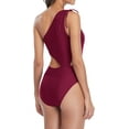 thumbnail image 6 of Women One Piece Swimsuits Cut Out One Shoulder Bathing Suits Padded Monokini Swimwear, 6 of 7