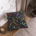 thumbnail image 3 of Velvet Decorative Throw Pillow Covers Set of 2, Soft Square Cushion Cover with Invisible Zipper Geometric Colorful Diamonds Printing, 20"x20", 3 of 7