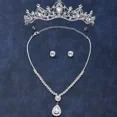 thumbnail image 4 of Set Corona Tiara Tocado Gargantilla Novia Xv Años Reina LingWen 9024719144702, 4 of 5
