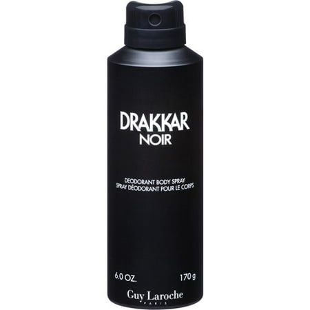 Drakkar Noir Deodorant Body Spray, 6.0 Oz
