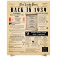 thumbnail image 1 of 85th Birthday Party Decor Poster 85 Years Ago Back In 1939, 1 of 5