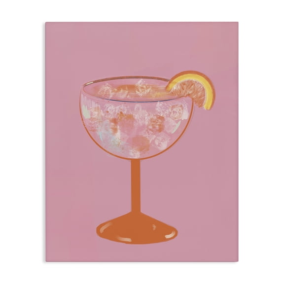 Stupell Industries Glam Paloma Glass over Pink Canvas Art, 16 x 20, by Robin Maria