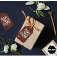thumbnail image 4 of Inkdotpot Pack Of 50 Merry And Bright Christmas Favor Paper Tags Craft Real Silver Foil Hang Tags, 4 of 6