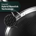 thumbnail image 3 of HexClad Hybrid Nonstick Wok 10-Inch Stay-Cool Handle Dishwasher Safe Induction Ready Compatible with All Cooktops, 3 of 5