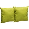 16" Square Avocado Outdoor Toss Pillow